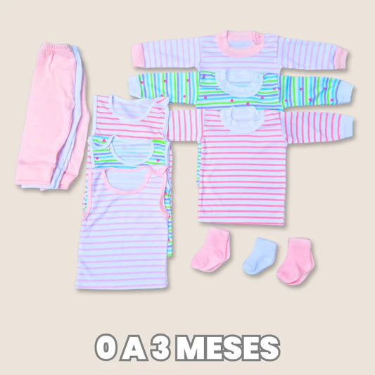 Set 12 Piezas Rayas (B01)